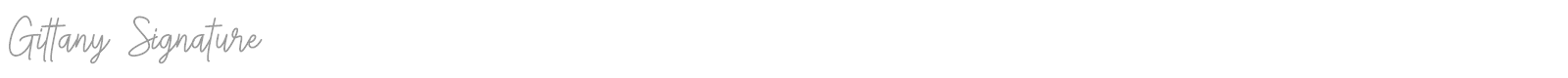 Gittany Signature font preview